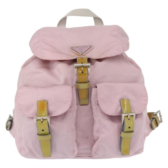 PRADA Backpack Nylon Pink Silver Auth 153366 main image 15